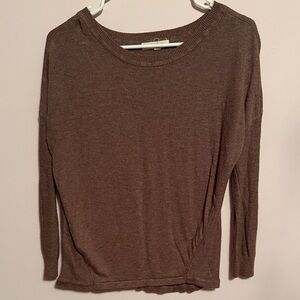 Pink Rose Chocolate Brown Women's Blouse